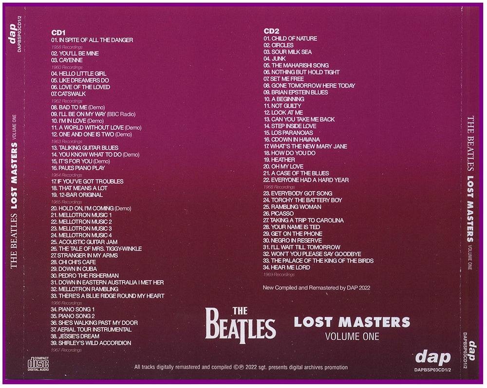 The Beatles, Lost Masters, Vol 1 – ImagineMystic.com