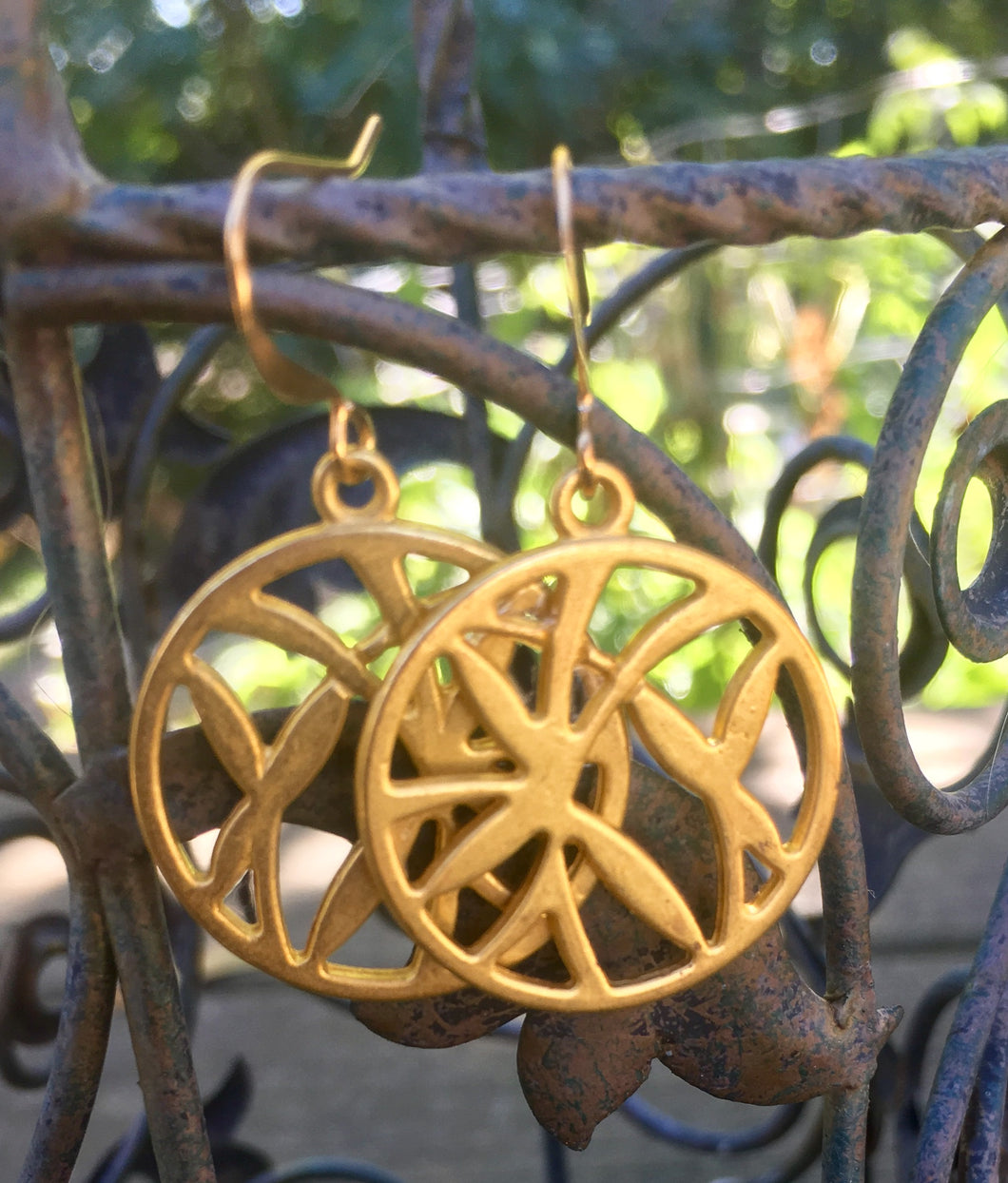 Golden Bamboo Earrings